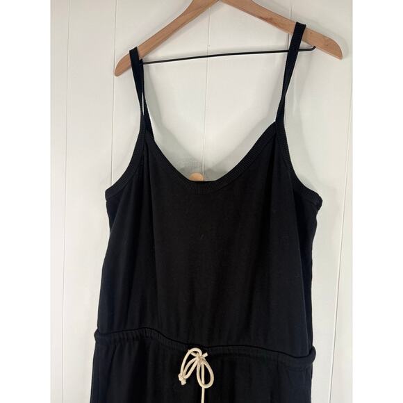 Universal Thread Leisure Studio French Terry Jumpsuit Black Large Black - Picture 4 of 9